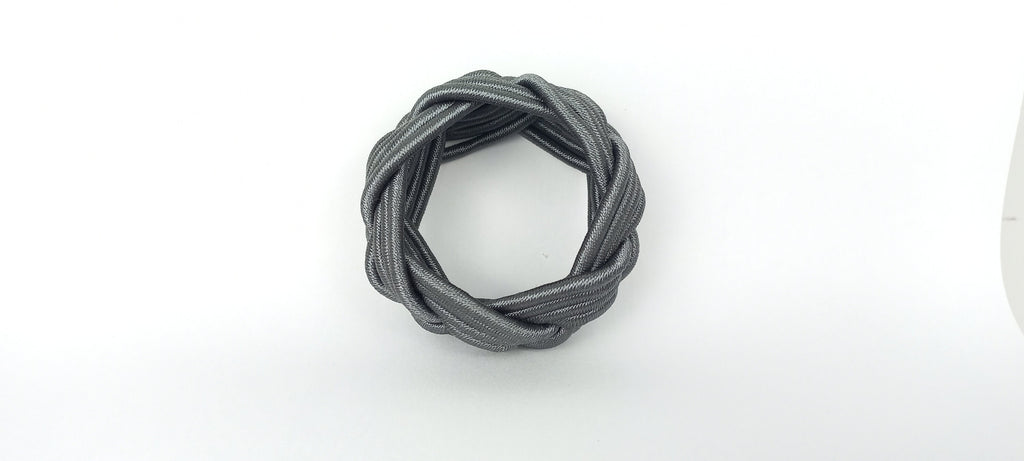 Anthracite Rayon Napkin Ring, Sailor Napkin Ring, Turks Head Napkin Holder, Table Decor, Thanksgiving Day Dinner Decor, Wedding Table Decor