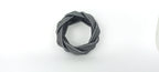 Anthracite Rayon Napkin Ring, Sailor Napkin Ring, Turks Head Napkin Holder, Table Decor, Thanksgiving Day Dinner Decor, Wedding Table Decor