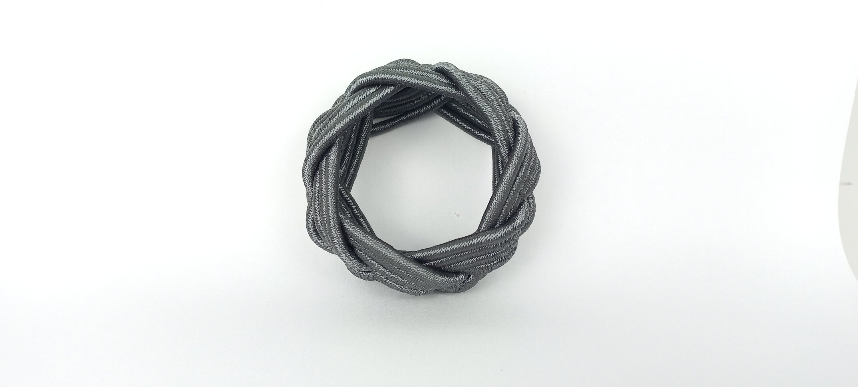 Anthracite Rayon Napkin Ring, Sailor Napkin Ring, Turks Head Napkin Holder, Table Decor, Thanksgiving Day Dinner Decor, Wedding Table Decor