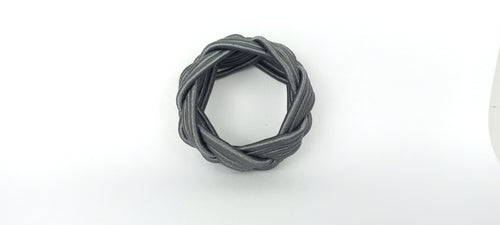 Anthracite Rayon Napkin Ring, Sailor Napkin Ring, Turks Head Napkin Holder, Table Decor, Thanksgiving Day Dinner Decor, Wedding Table Decor