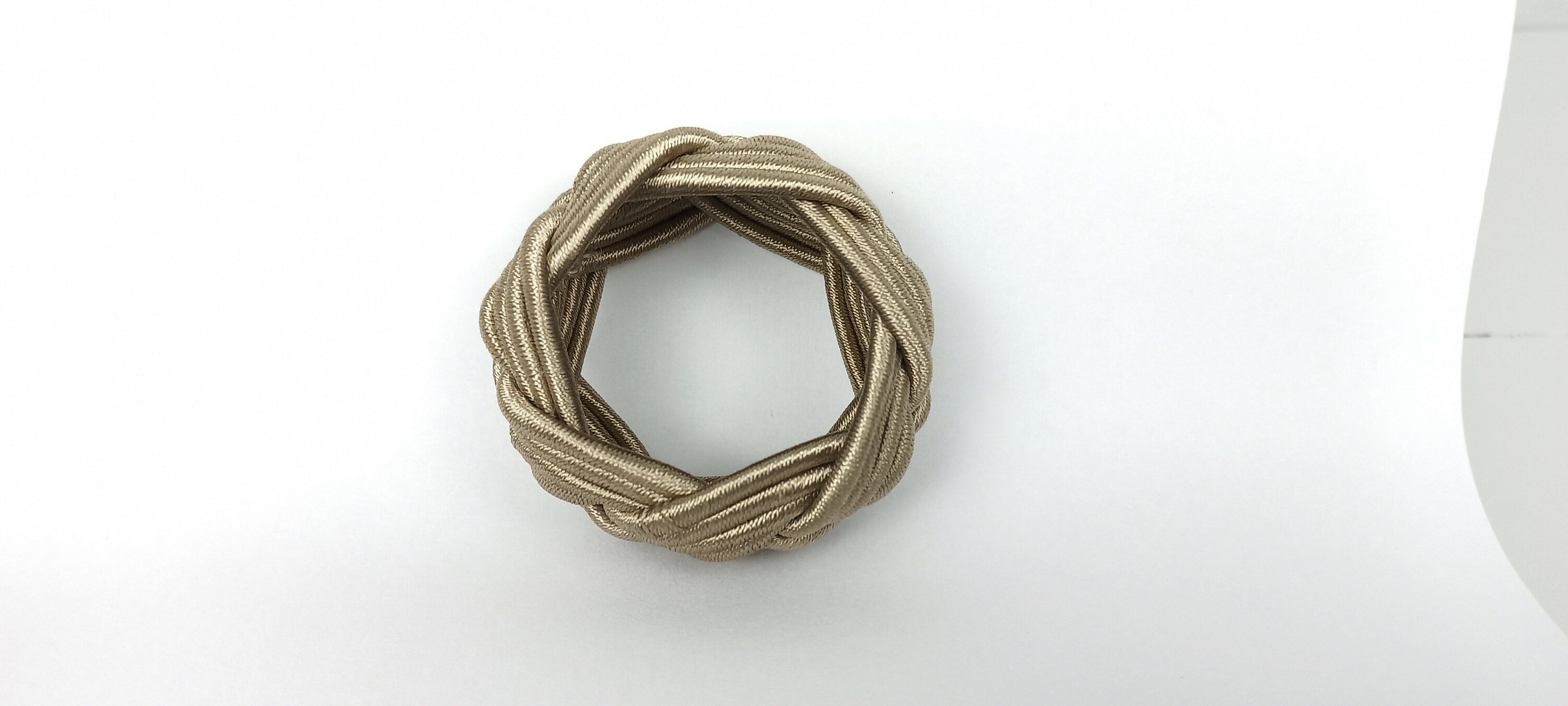 Oatmeal Rayon Napkin Ring, Oyster Sailor Napkin Ring, Turks Head Napkin Holder, Table Decor, Thanks Giving Day Decor, Wedding Table Decor