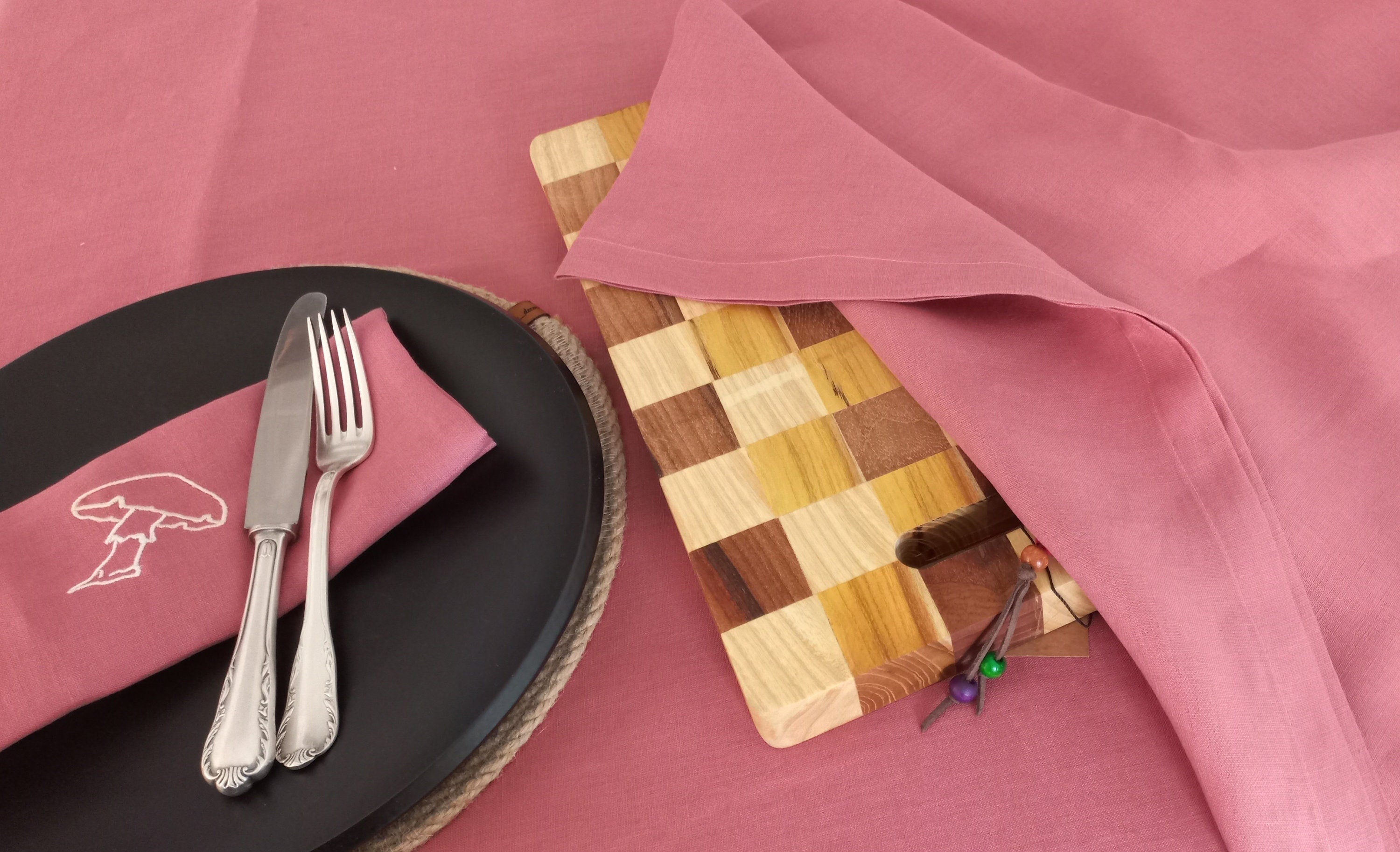 Linen Tablecloth, Long Size Tablecloth, Perfect Mitered Linen Tablecloth, Various Color Tablecloth, Wedding Table Decor, Big Size Tablecover