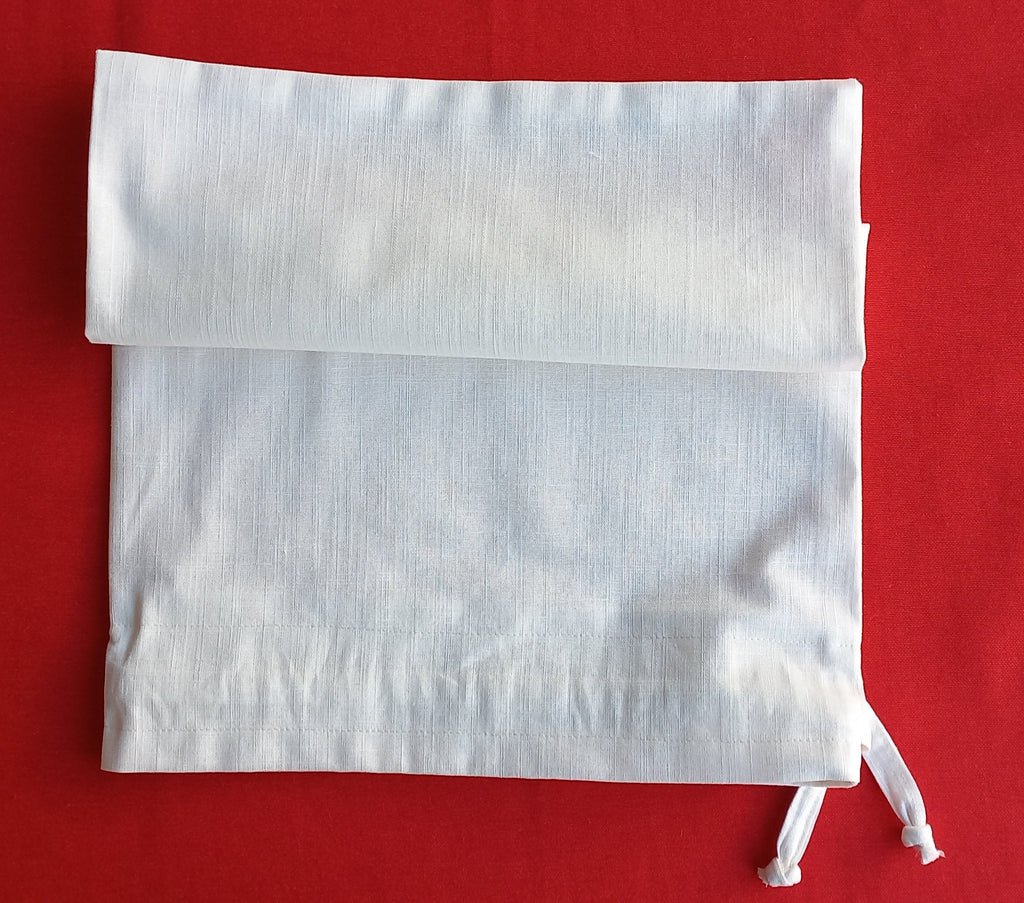 Personal Logo Embroidered Linen Pouch, Embroidered Linen Pouch, Custom Linen Pouch for Bread