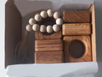 Oak Wooden Napkin Ring, Rustik Napkin Holder, Oak Square Napkin Ring, Boho Wooden Napkin Ring, Kitchen Decor, Christmas Decor, Wedding Decor
