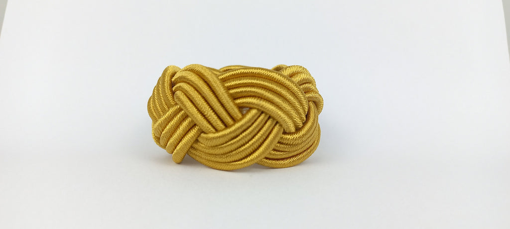 Gold Rayon Napkin Ring, Sailor Napkin Ring, Turks Head Napkin Holder, Table Decor, Thanks Giving Day Dinner Decoration, Wedding Table Decor