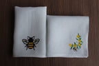Embroidered Luxury Linen Handkercief, Personal Logo Embroidered Linen Handkies, Embroidered Linen Handkies for Bridal Shower, Custom Hanky