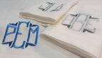 Luxury Linen Towel with Initials Embroidery, Family Initials Linen Towel, Kitchen&Bathroom Towel, Housewarming Gift, Guest Towel, Tea Towel