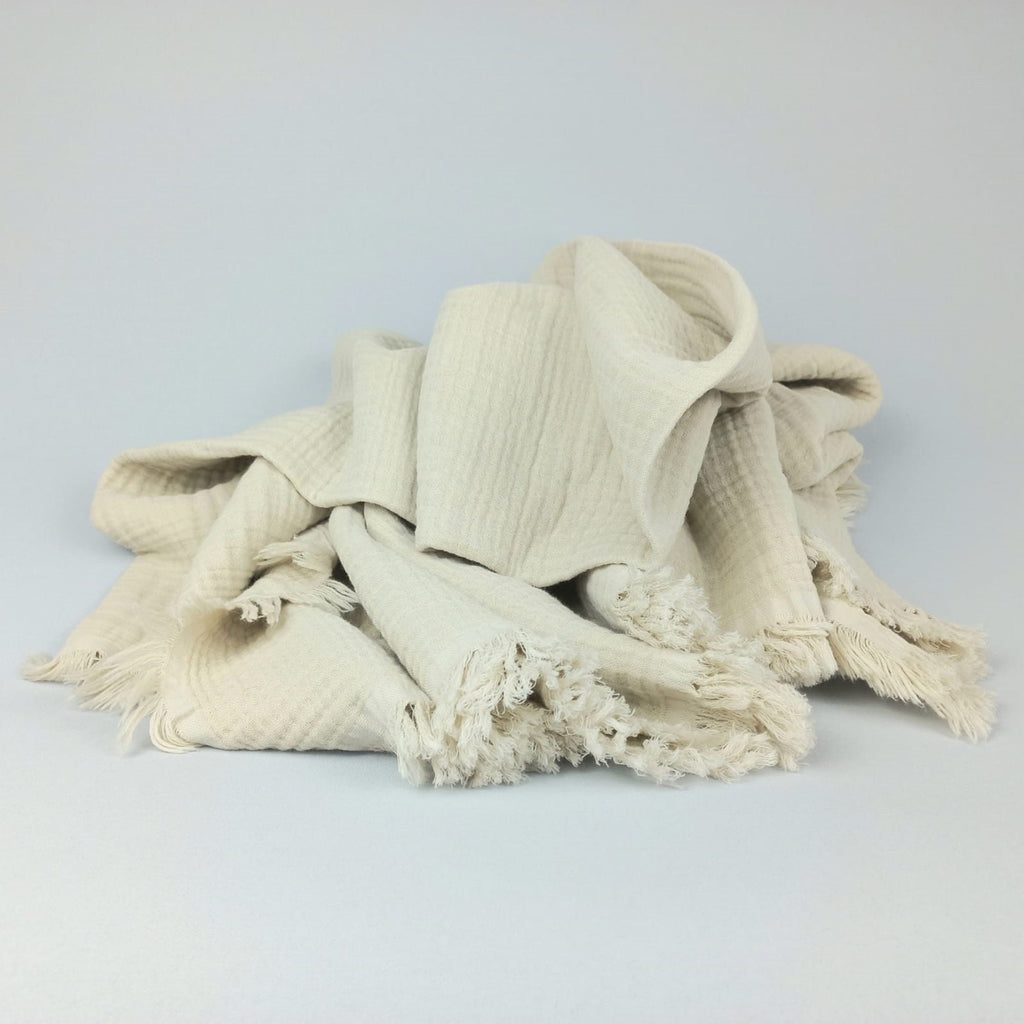 Cozy Baby Blanket, Muslin Baby Swaddle, Baby Shower Gift, %100 Cotton 4 Layers Muslin Baby Swaddle, Ecru Gauze Baby Blanket, Nursing Cover