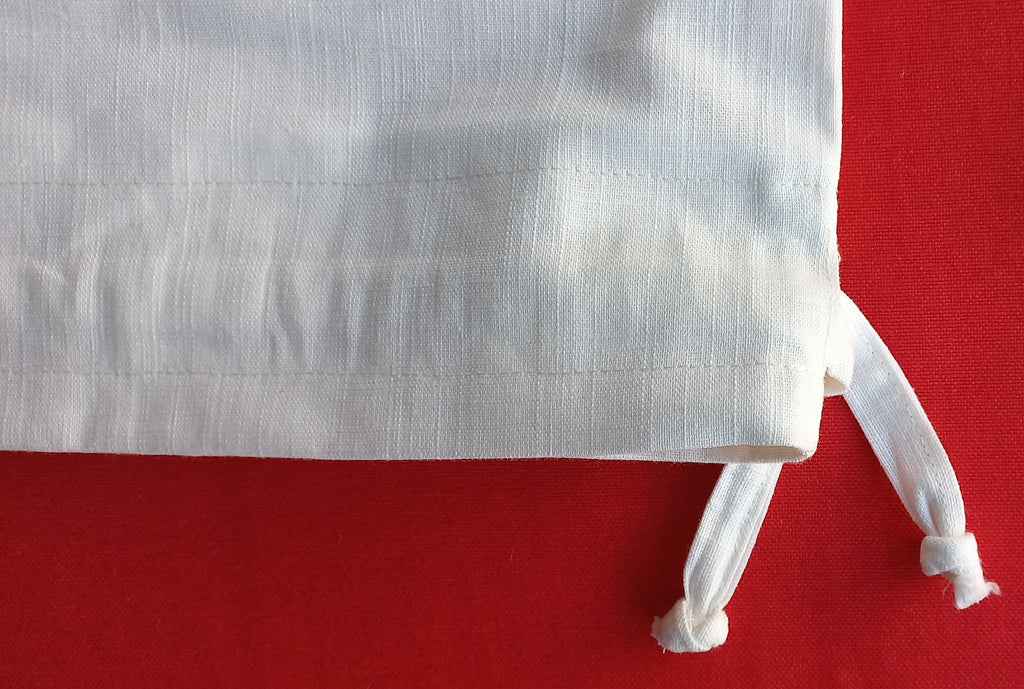 Personal Logo Embroidered Linen Pouch, Embroidered Linen Pouch, Custom Linen Pouch for Bread