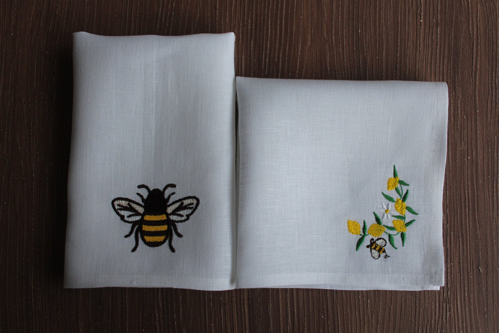 Personal Logo Embroidered Linen Handkies, Custom Hanky, Embroidered Luxury Linen Handkercief, Embroidered Linen Handkies for Bridal Shower