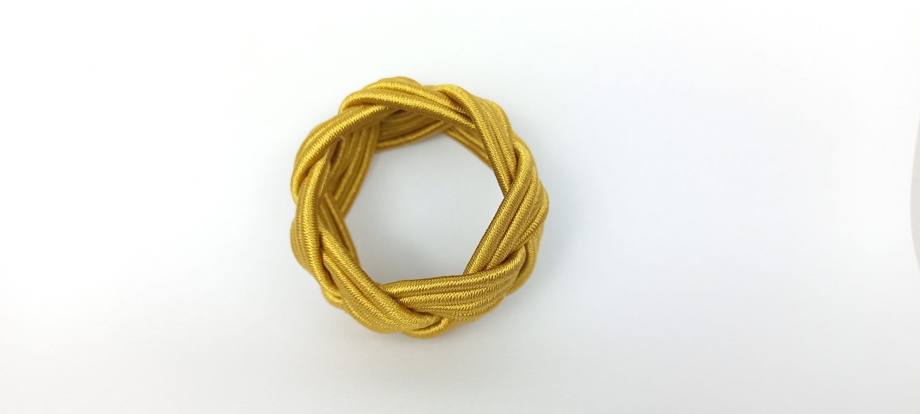 Gold Rayon Napkin Ring, Sailor Napkin Ring, Turks Head Napkin Holder, Table Decor, Thanks Giving Day Dinner Decoration, Wedding Table Decor