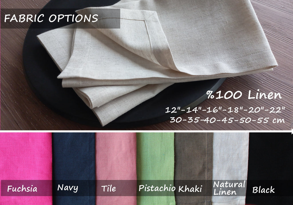 Set of 2 Linen Napkins, Linen Napkin with Perfect Mitered Corner, Easter Napkin, Linen Wedding Napkin, Napkins for Wedding, Various Colour