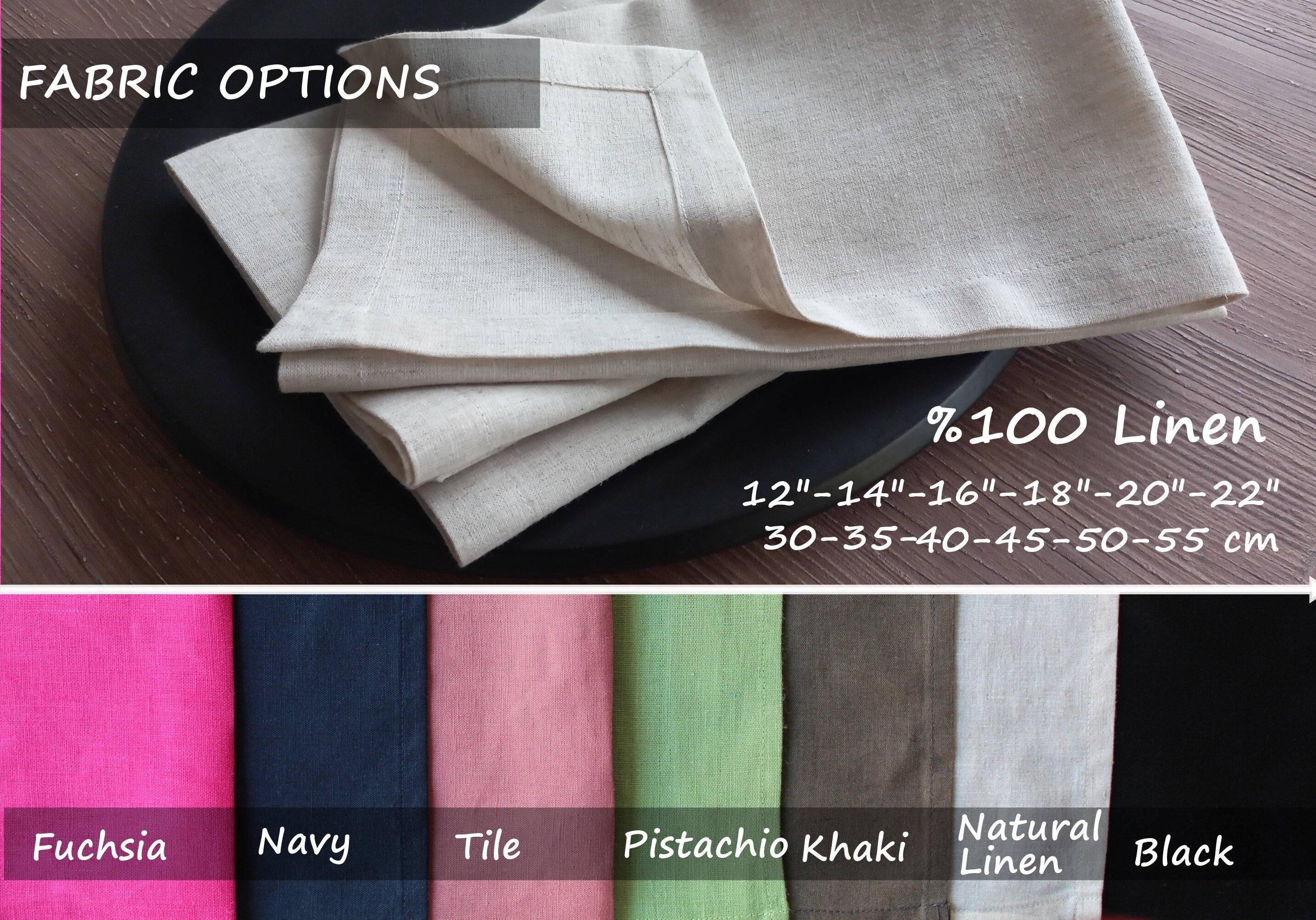 Set of 2 Linen Napkins, Linen Napkin with Perfect Mitered Corner, Easter Napkin, Linen Wedding Napkin, Napkins for Wedding, Various Colour