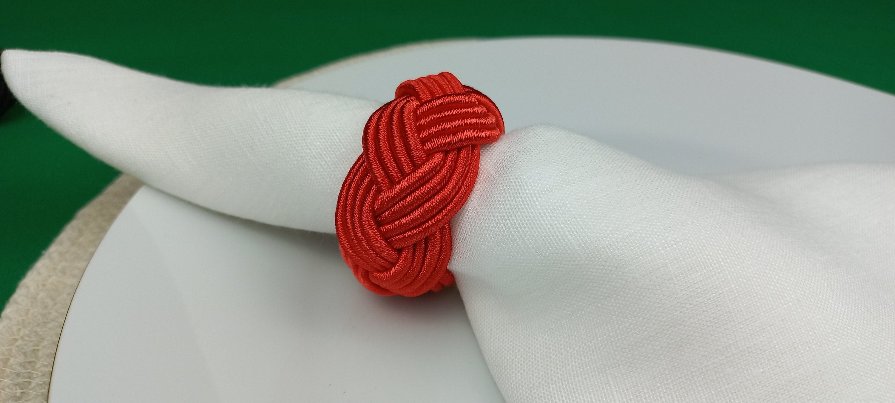 Colorful Napkin Ring, Sailor Napkin Ring, Turks Head Napkin Holder, Table Decor, Thanks Giving Day Dinner Decoration, Wedding Table Decor