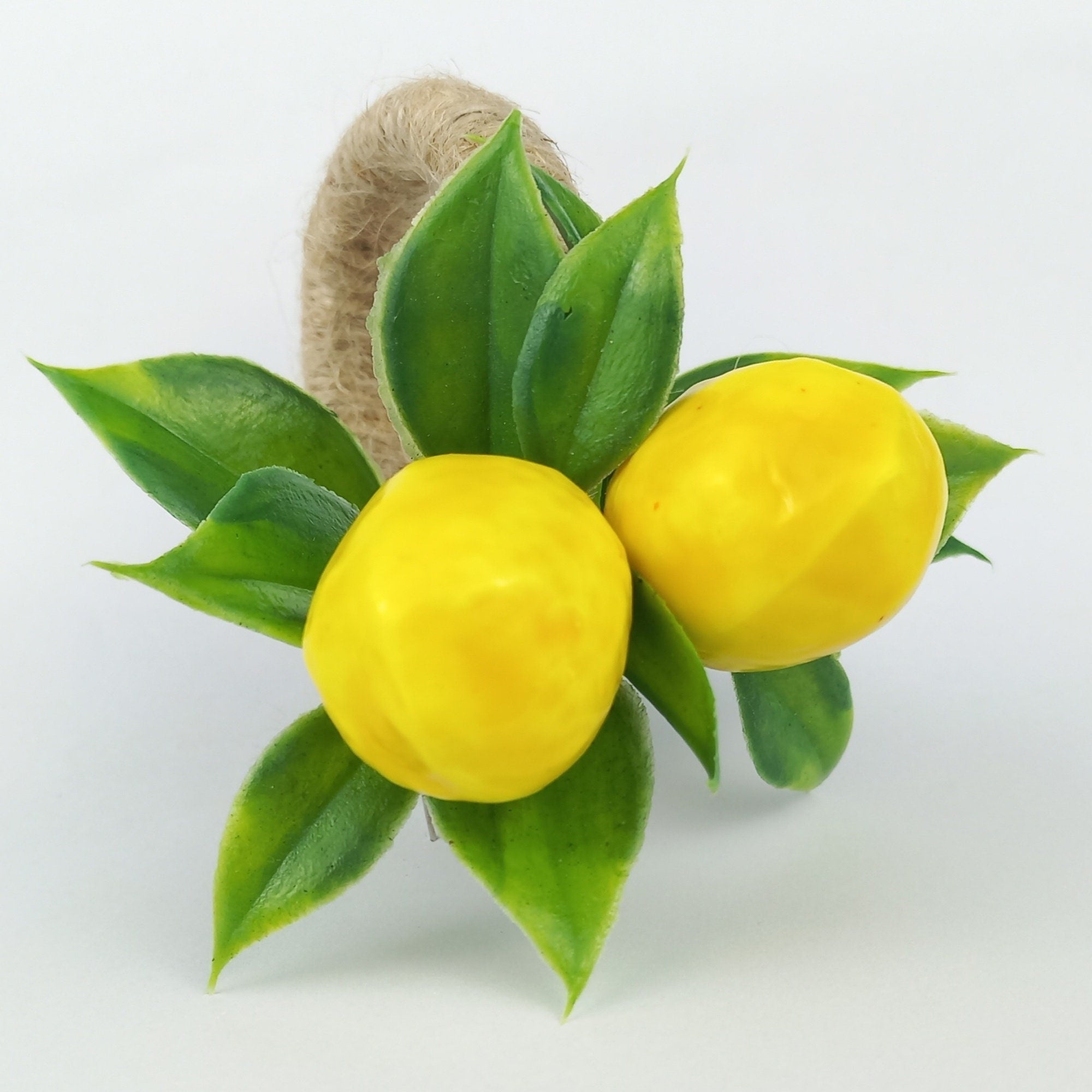Lemon Napkin Ring, Lemon Napkin Holder, Citrus Table Decor, Artificial Lemon Napkin Ring, Wedding Table Decor, Housewarming Gift, Party Deco