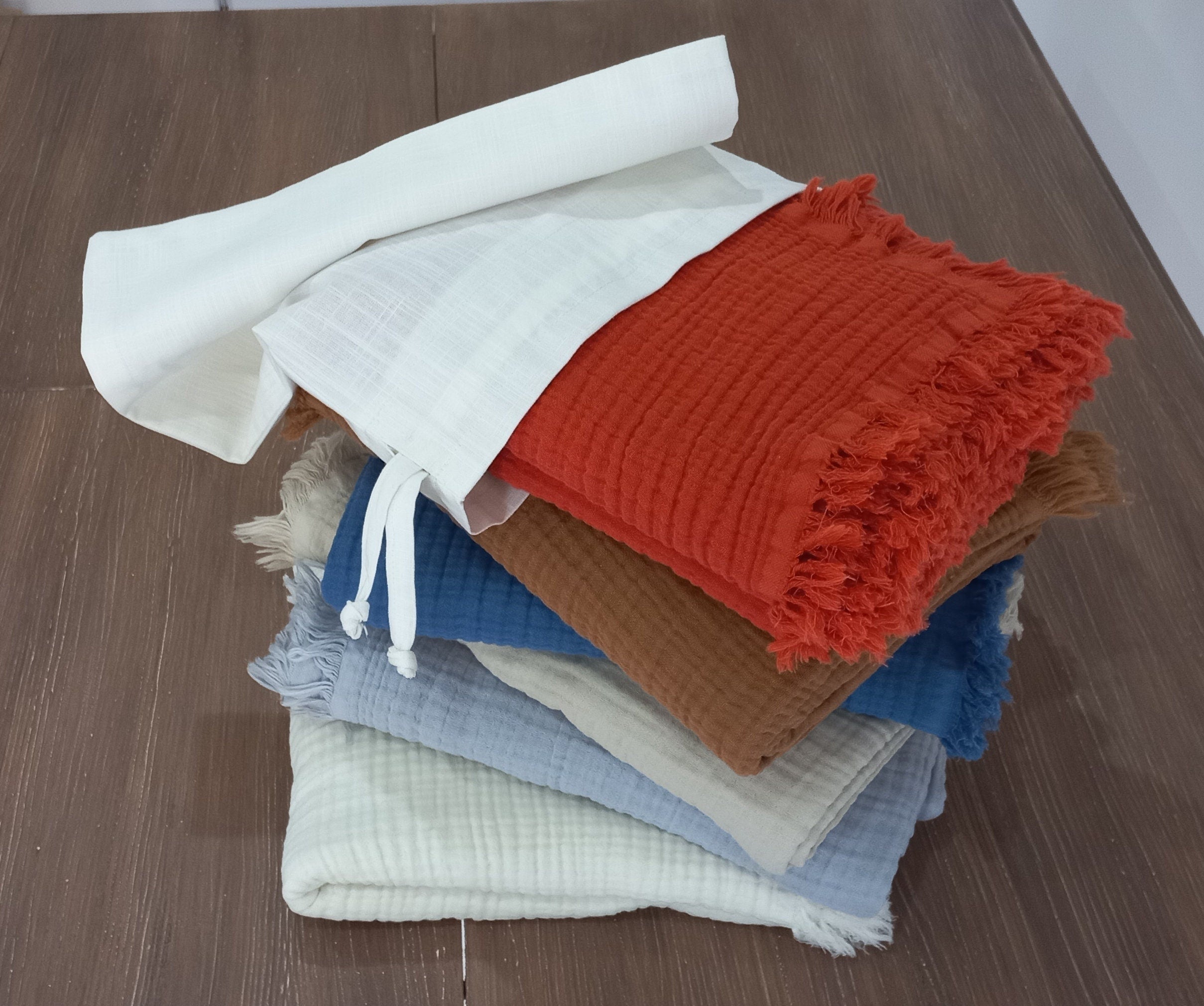 Organic Cotton 4 Layers Toddler Blanket, Terracotta Baby Blanket, Muslin Baby Swaddle, Baby Shower Gift, Muslin Nursing Cover, Newborn Gift