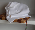 Embroidered Linen Pouch, Personal Logo Embroidered Linen Pouch, Custom Linen Pouch for Bread