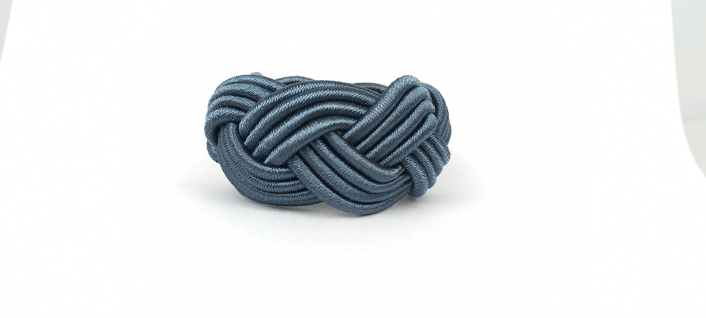 Oil Blue Rayon Napkin Ring, Sailor Napkin Ring, Turks Head Napkin Holder, Table Decor, Thanks Giving Day Dinner Decor, Wedding Table Decor