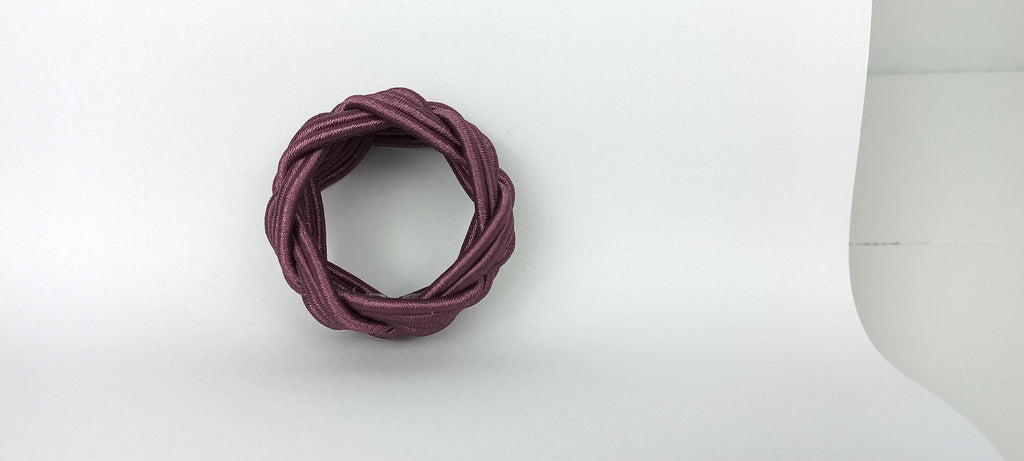 Purple Rayon Napkin Ring, Sailor Napkin Ring, Turks Head Napkin Holder, Table Decor, Thanksgiving Day Dinner Decoration, Wedding Table Decor