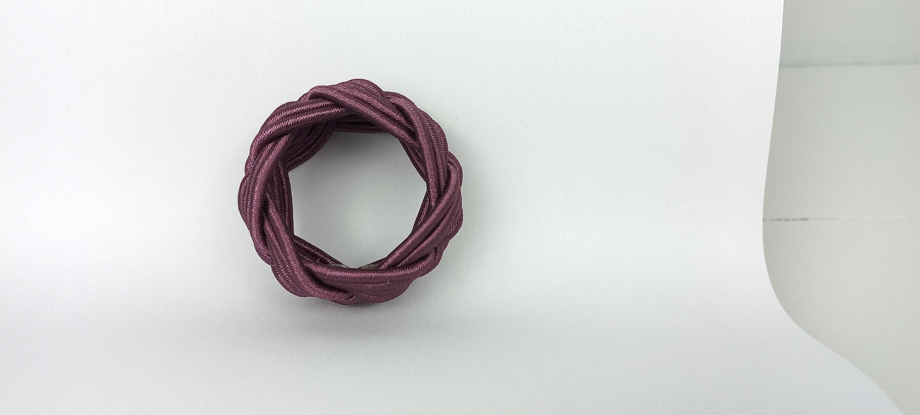Purple Rayon Napkin Ring, Sailor Napkin Ring, Turks Head Napkin Holder, Table Decor, Thanksgiving Day Dinner Decoration, Wedding Table Decor