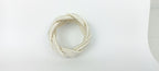 Ecru Rayon Napkin Ring, Beige Sailor Napkin Ring, Turks Head Napkin Holder, Table Decor, Thanks Giving Day Dinner Decor, Wedding Table Decor