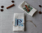 Monogrammed Linen Towel, Luxury Linen Towel with Initial Embroidery, Kitchen&Bathroom Towel, Housewarming Gift, Guest Towel, Linen Tea Towel
