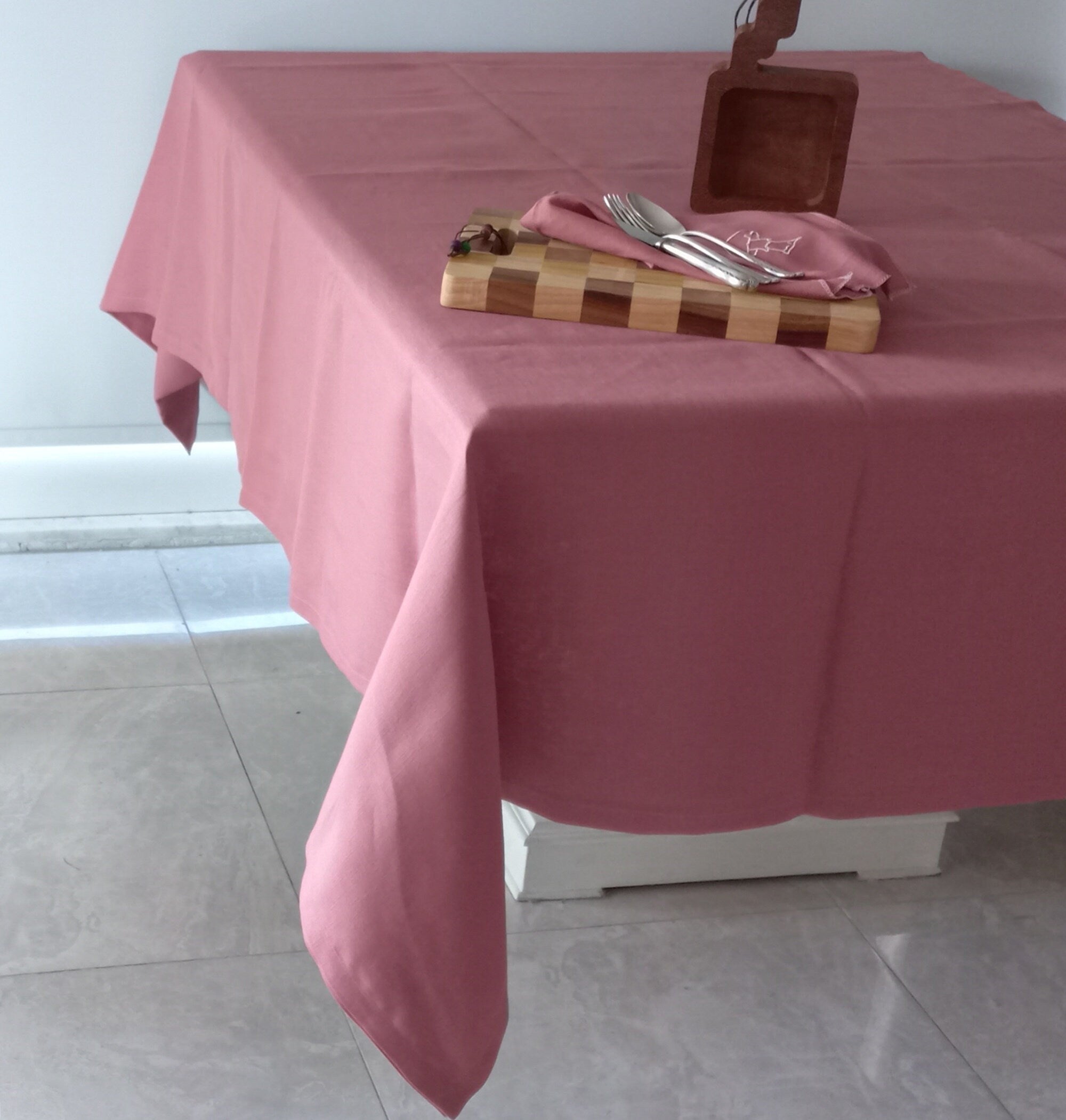 Linen Tablecloth, Long Size Tablecloth, Perfect Mitered Linen Tablecloth, Various Color Tablecloth, Wedding Table Decor, Big Size Tablecover