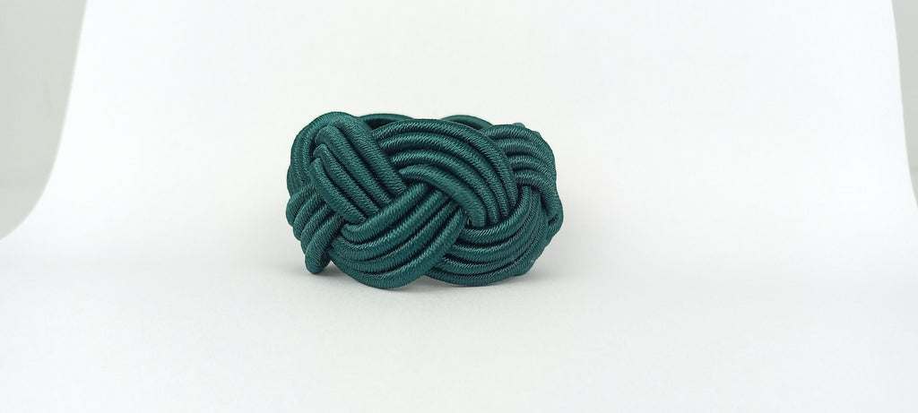 Duck Green Rayon Napkin Ring, Green Sailor Napkin Ring, Turks Head Napkin Holder, Table Decor, Thanks Giving Day Decor, Wedding Table Decor