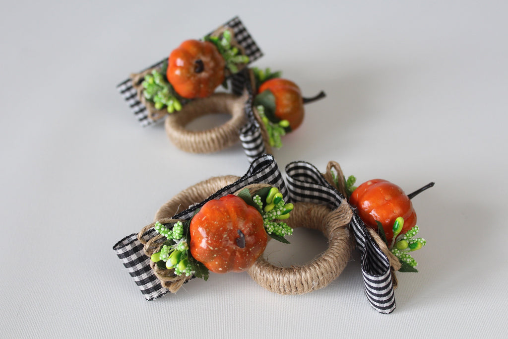 Pumpkin Napkin Ring, Pumpkin Napkin Holder, Halloween Table Decor, Halloween Party Decor, Artificial Pumpkin Napkin Ring, Housewarming Gift