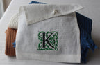 Monogrammed Linen Towel, Luxury Linen Towel with Initial Embroidery, Kitchen&Bathroom Towel, Housewarming Gift, Guest Towel, Linen Tea Towel