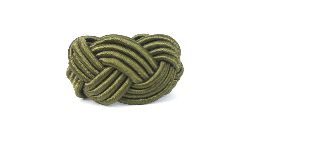 Khaki Rayon Napkin Ring, Sailor Napkin Ring, Turks Head Napkin Holder, Table Decor, Thanks Giving Day Dinner Decoration, Wedding Table Decor
