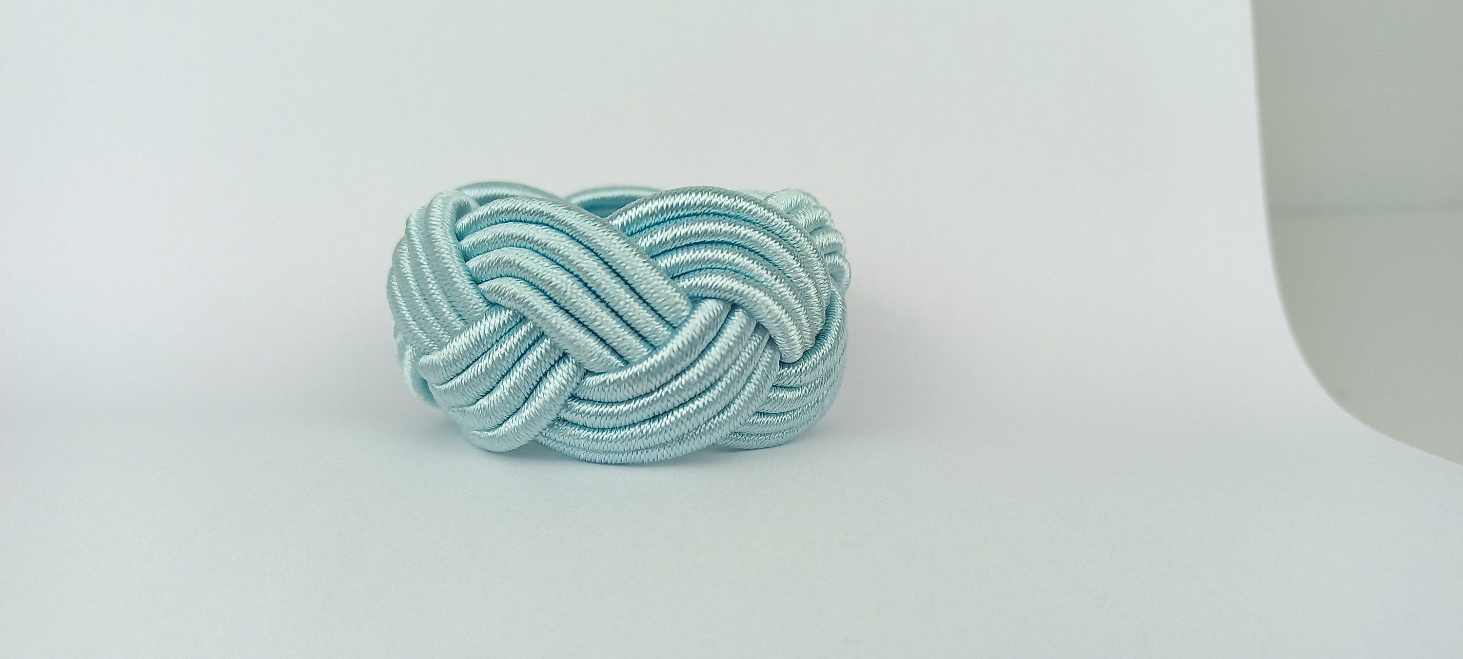 Turquoise Napkin Ring, Sailor Napkin Ring, Turks Head Napkin Holder, Table Decor, Thanks Giving Day Dinner Decoration, Wedding Table Decor