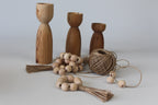Natural Wooden Bead Napkin Ring, Jute Fringed Bead Napkin Ring, Boho Wooden Bead Napkin Ring, Kitchen Decor, Christmas Decor, Wedding Decor