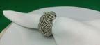 Sand Green Rayon Napkin Ring, Sailor Napkin Ring, Turks Head Napkin Holder, Table Decor, Thanks Giving Day Dinner Decor, Wedding Table Decor