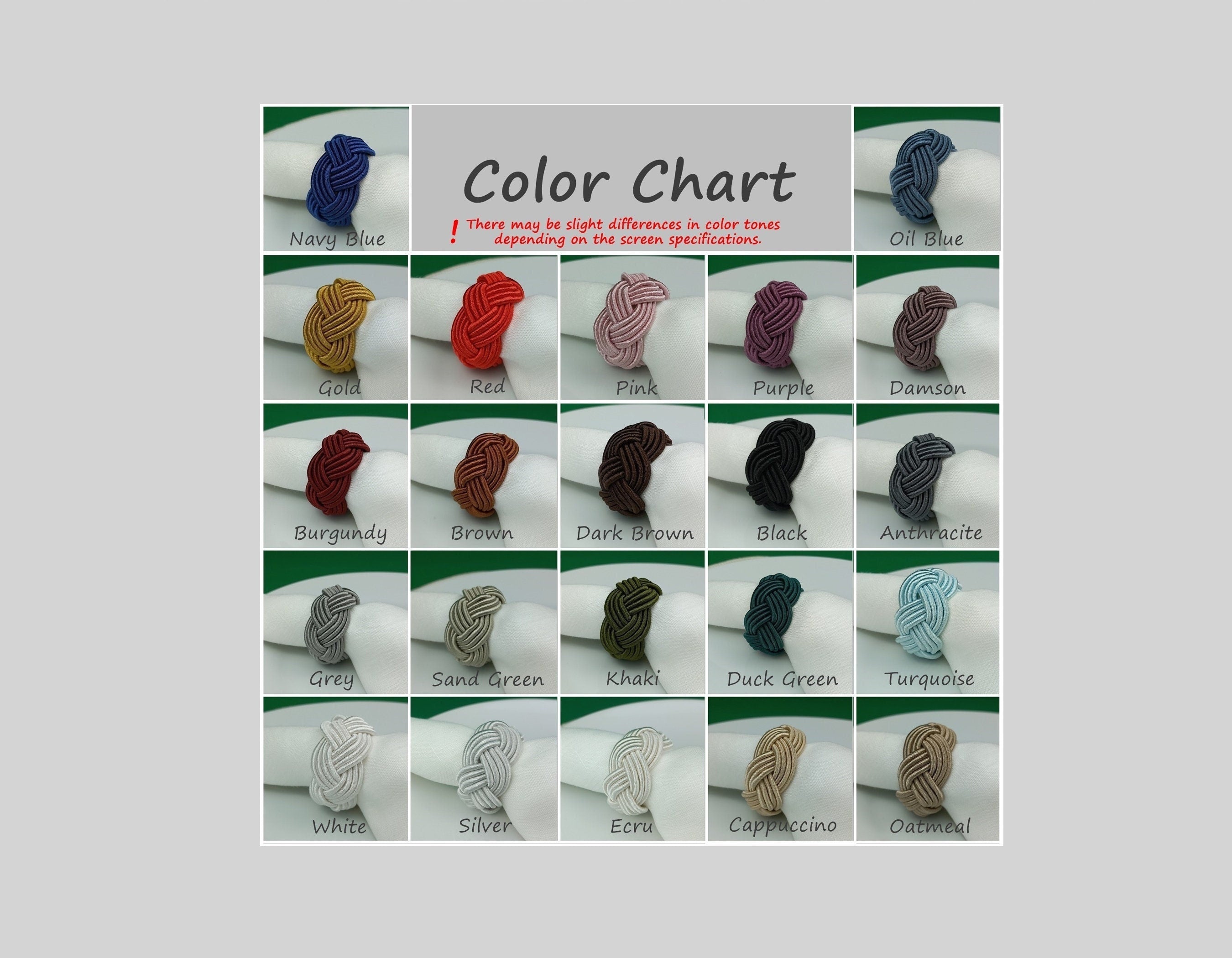 Colorful Napkin Ring, Sailor Napkin Ring, Turks Head Napkin Holder, Table Decor, Thanks Giving Day Dinner Decoration, Wedding Table Decor