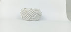 White Rayon Napkin Ring, Sailor Napkin Ring, Turks Head Napkin Holder, Table Decor, Thanks Giving Day Dinner Decoration, Wedding Table Decor