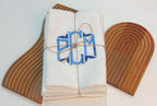 Luxury Linen Towel with Initials Embroidery, Family Initials Linen Towel, Kitchen&Bathroom Towel, Housewarming Gift, Guest Towel, Tea Towel