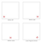 Interlocking Monogrammed Linen Napkin