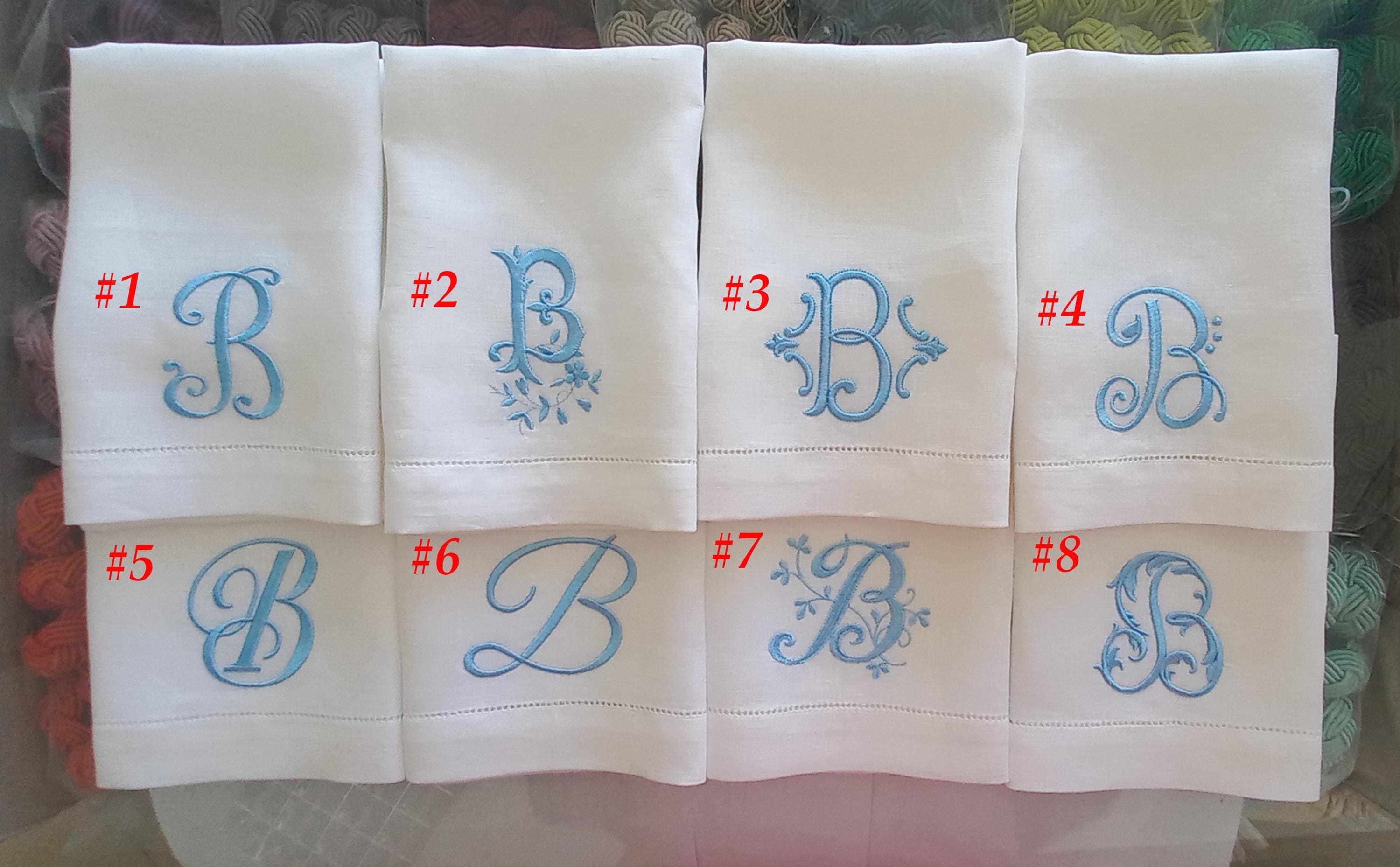 Custom Monogrammed Wedding Napkin