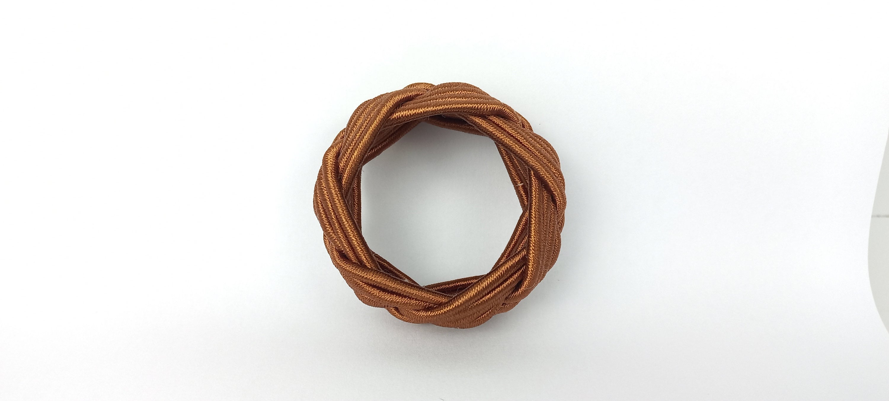 Brown Rayon Napkin Ring, File Sailor Napkin Ring, Turks Head Napkin Holder, Table Decor, Thanks Giving Day Dinner Decor, Wedding Table Decor