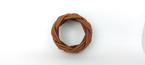 Brown Rayon Napkin Ring, File Sailor Napkin Ring, Turks Head Napkin Holder, Table Decor, Thanks Giving Day Dinner Decor, Wedding Table Decor