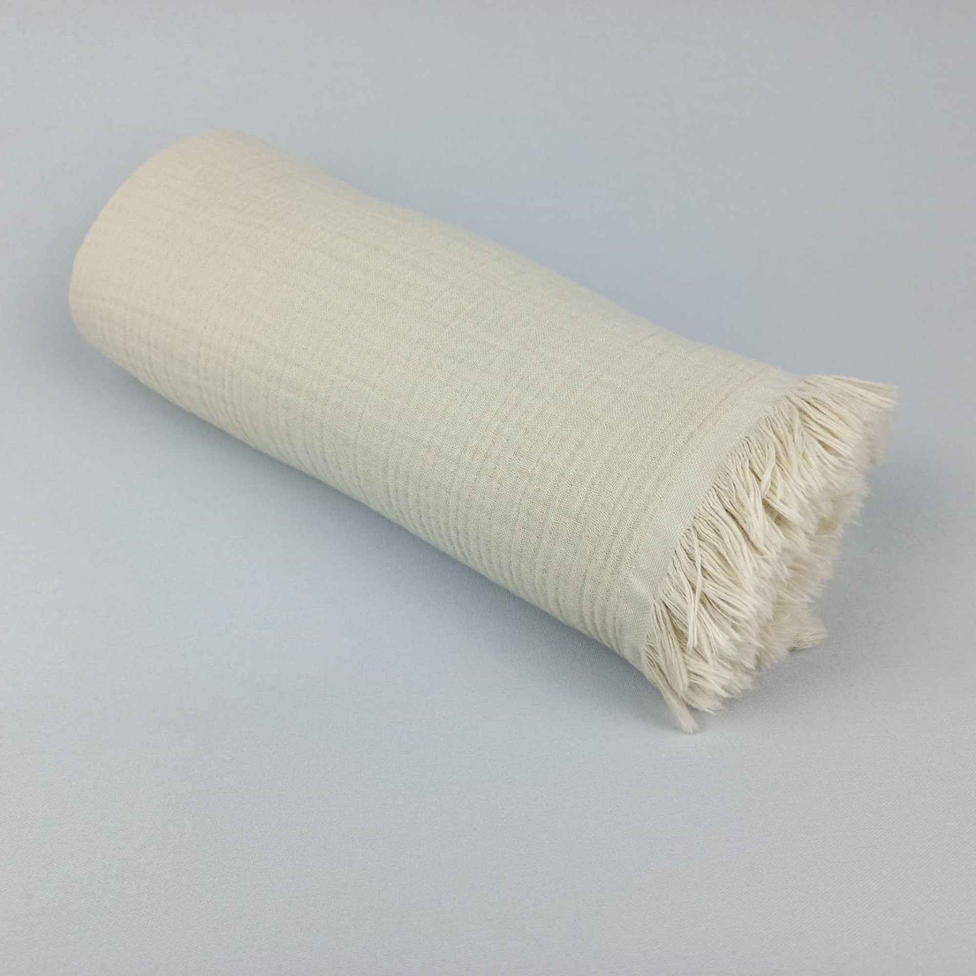 Muslin Toddler Blanket, Baby Shower Gift, %100 Cotton 4 Layers Muslin Baby Swaddle, Cozy Baby Blanket, Ecru Gauze Baby Blanket, Newborn Gift