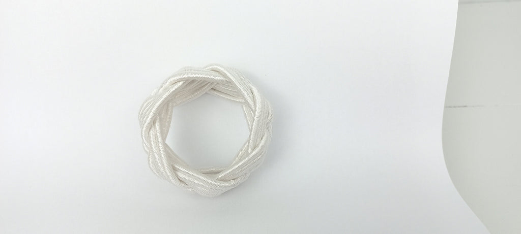 White Rayon Napkin Ring, Sailor Napkin Ring, Turks Head Napkin Holder, Table Decor, Thanks Giving Day Dinner Decoration, Wedding Table Decor