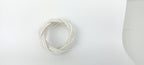 White Rayon Napkin Ring, Sailor Napkin Ring, Turks Head Napkin Holder, Table Decor, Thanks Giving Day Dinner Decoration, Wedding Table Decor