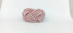 Pink Rayon Napkin Ring, Powder Sailor Napkin Ring, Turks Head Napkin Holder, Table Decor, Thanksgiving Day Dinner Decor, Wedding Table Decor