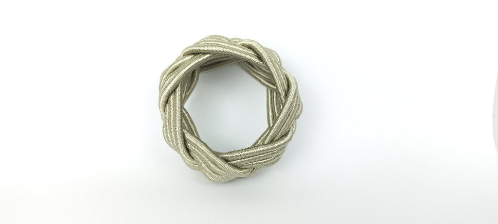 Sand Green Rayon Napkin Ring, Sailor Napkin Ring, Turks Head Napkin Holder, Table Decor, Thanks Giving Day Dinner Decor, Wedding Table Decor