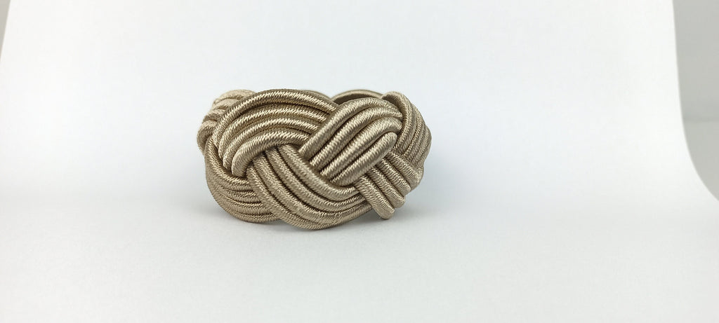 Oatmeal Rayon Napkin Ring, Oyster Sailor Napkin Ring, Turks Head Napkin Holder, Table Decor, Thanks Giving Day Decor, Wedding Table Decor