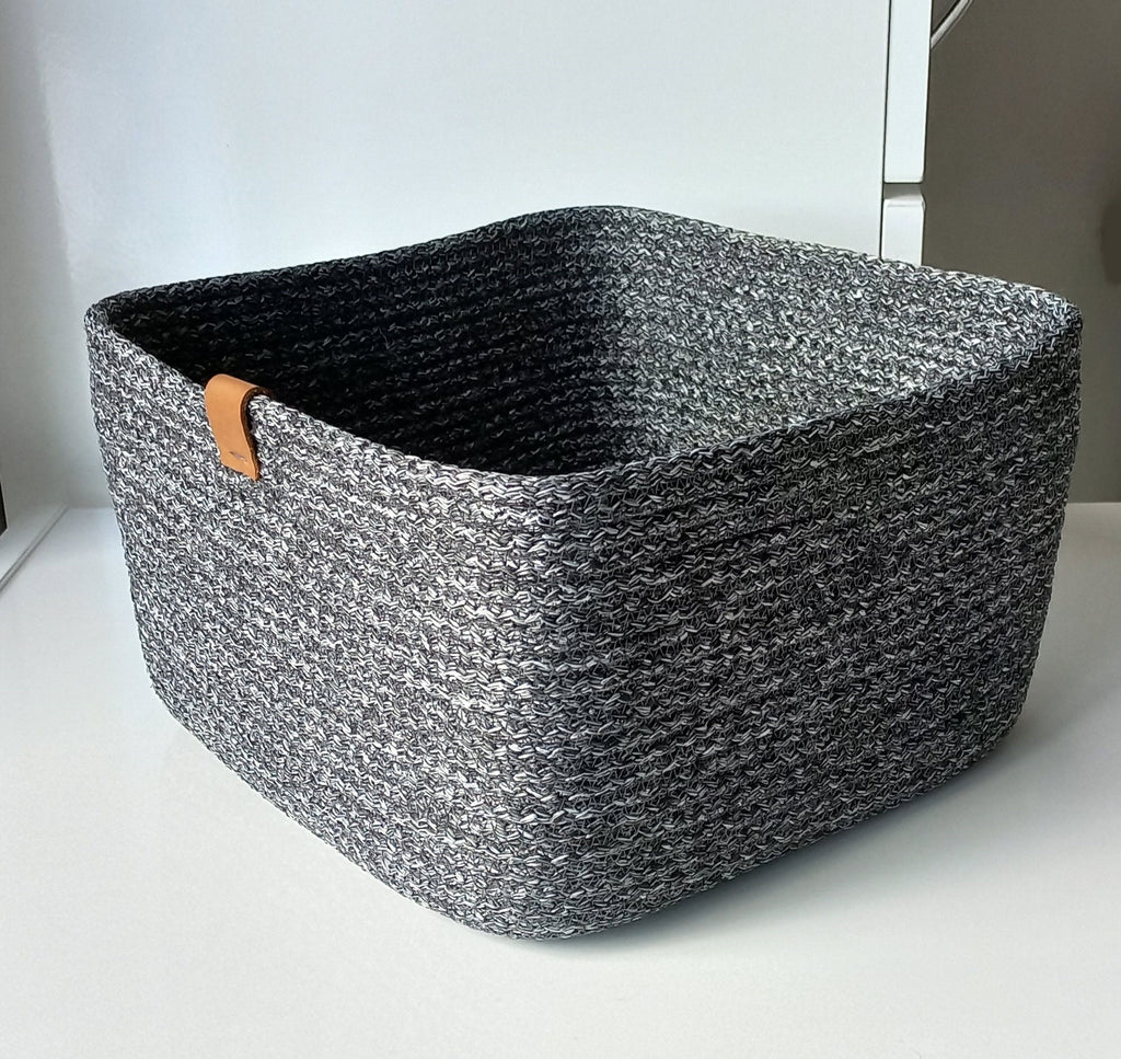 Bulk Order Cotton Woven Basket, Handmade Square Storage Basket, Cotton Rope Organizer, Cotton Rope Kitchen Decor, Boho Housewarming Gift