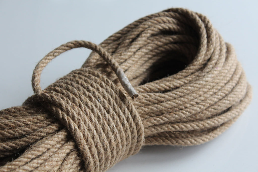 6mm Unprocessed Jute, 100% Natural Jute Hessian Rope, Organic Jute Rope, Jute Cord Yarn, Raw Jute Bondage Rope, Handmade JutRope