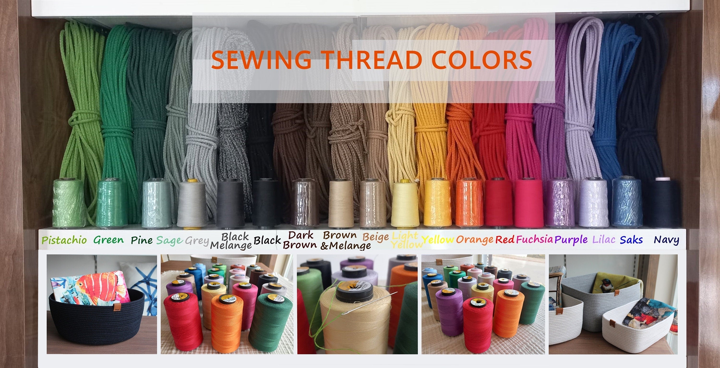 Braided Cotton Rope for Sewing, Cotton Yarn for Basket, Tress Rope, Cotton Cord, Boho Basket Yarn, 6mm Organic Tress DIY Yarn, Sewing Thread